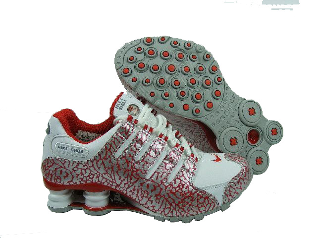 Womens Nike Shox Nz Mesh Up Shoes White Red